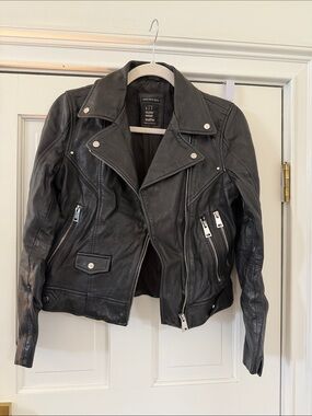 Zara Black Leather Jacket - Women's